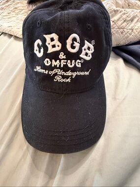Lucky Brand Black CBGB Baseball Cap
